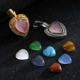 Heart-shaped Zircon Necklace Pendant High Stainless Steel Plated Silver