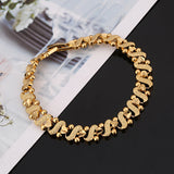 Romantic Heart Bracelet Dubai Ethiopian Women Jewelry