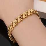 Romantic Heart Bracelet Dubai Ethiopian Women Jewelry