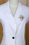 Rose Quartz Pearl Peridot Citrine Flower Vase Brooch Pendant