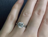 2ct CZ Wedding Band Allergy Tibetan Silver Ring
