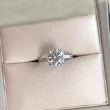 2ct CZ Wedding Band Allergy Tibetan Silver Ring