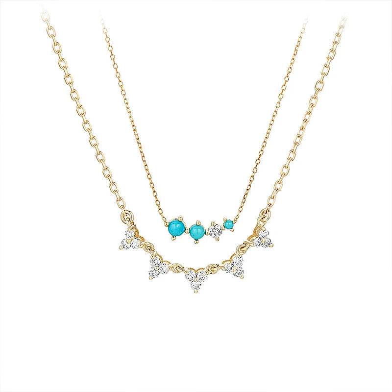Vintage Turquoise Pendant Necklace for Women