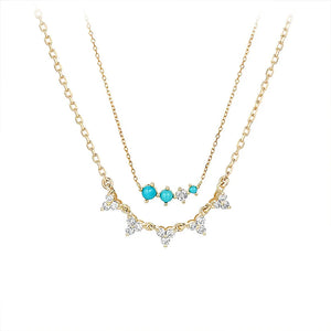 Vintage Turquoise Pendant Necklace for Women