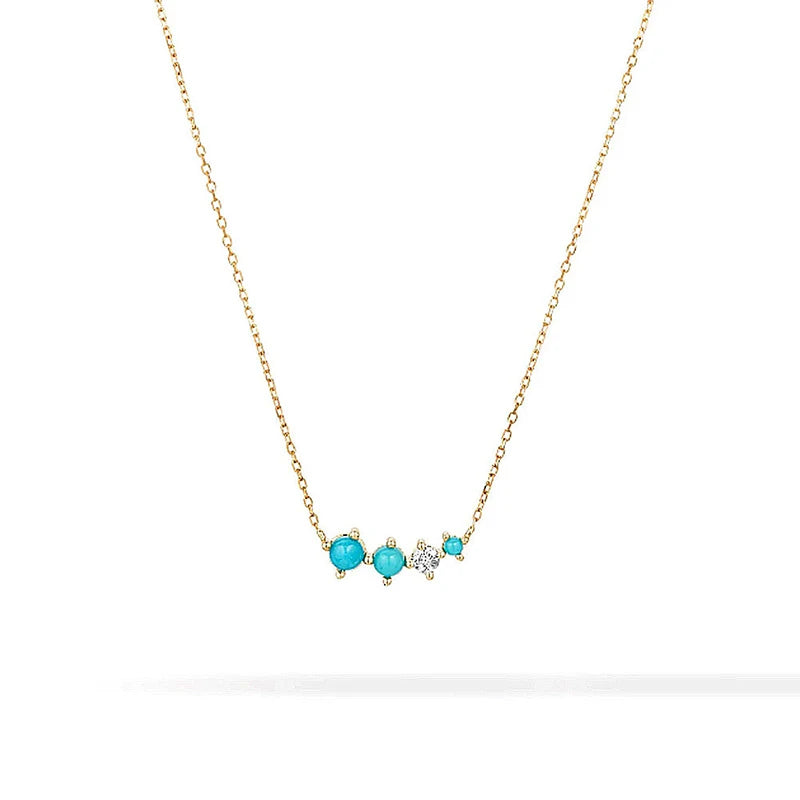 Vintage Turquoise Pendant Necklace for Women