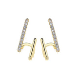 Sterling Silver 30MM Zircon Earrings for Anniversary Gift