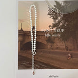 Women S925 Sterling Silver Small Stone Square Bead Bracelet