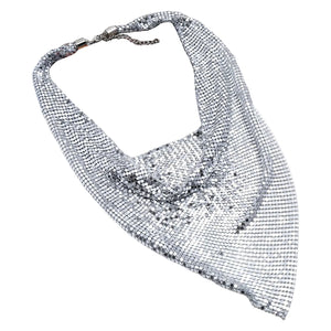 Sequin Necklace for Women Party Banquet Adjustable Collar