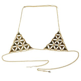 Women Sexy Bra Chain Retro Beach Jewelry Body Chest Necklace