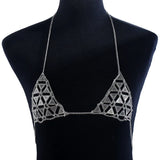 Women Sexy Bra Chain Retro Beach Jewelry Body Chest Necklace