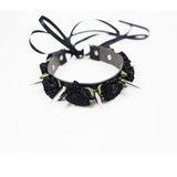 Women Sexy Leather Choker Necklace Punk Goth Collar