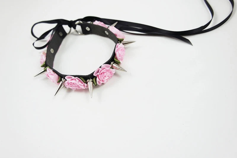 Women Sexy Leather Choker Necklace Punk Goth Collar