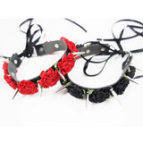 Women Sexy Leather Choker Necklace Punk Goth Collar