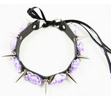 Women Sexy Leather Choker Necklace Punk Goth Collar