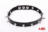 Sexy Punk Rock Spike Leather Choker Collar Belt