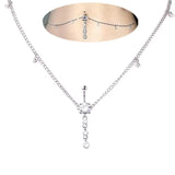 Rhinestone Dangle Navel Piercing Ring