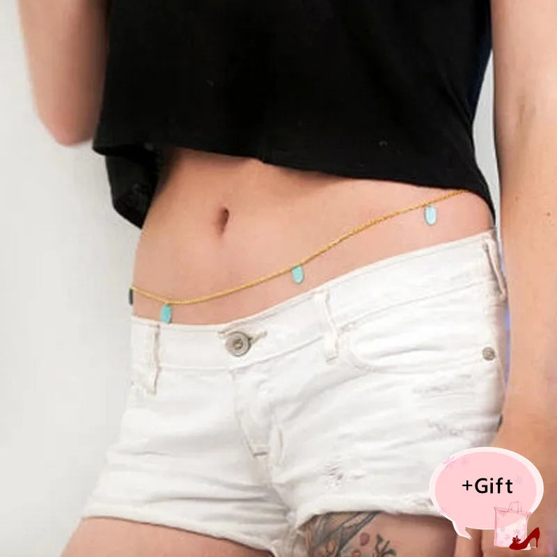 Sexy Tassel Waist Chain Body Jewelry Bikini Beach Necklace