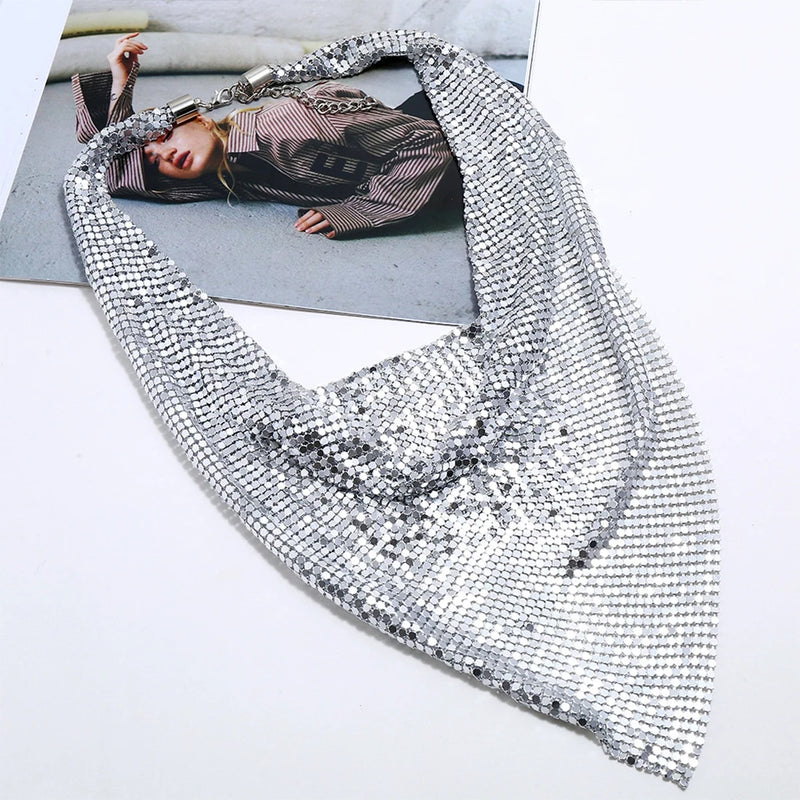 Women Shining Necklace Banquet Girls Wedding Choker Neck Decoration