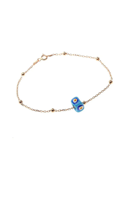 925 Sterling Silver Turquoise Gemstone Ball Bracelet