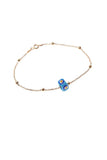 925 Sterling Silver Turquoise Gemstone Ball Bracelet
