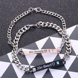 Silver Lucky Bracelet Crystal Heart Charm Bridal Wedding Jewelry Gift
