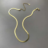 Women Silver Snake Bone Chain Necklace Choker 925 Jewelry