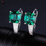 Green Crystal Jewelry Set: Ring, Earrings, Pendant Necklace