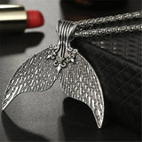 Women Mermaid Tail Necklace Temperament Jewelry Accessories