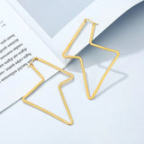 Women Lightning Hoop Earrings Punk Ear Jewelry for Girlfriend