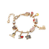 Singer Charm Bracelet Music Album Pendants Dangle Bangle