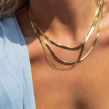 Adjustable Stainless Steel Snake Chain Choker