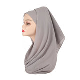 Solid Chiffon Hijab Scarf Soft Plain Shawls Wraps