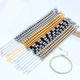 Stainless Steel Bead Bracelet Women's/Men's Jewelry