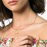 Women SS Necklace Vintage St. Benedict Virgin Mary Jesus Pendant Rosary Chain