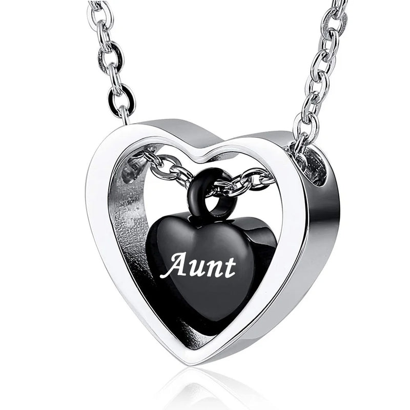 Heart Urn Necklace for Ashes - Cremation Jewelry