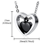 Heart Urn Necklace for Ashes - Cremation Jewelry