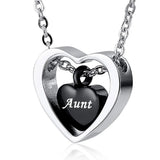 Heart Urn Necklace for Ashes - Cremation Jewelry