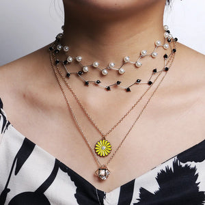 Crystal Pendant Butterfly Necklace for Women
