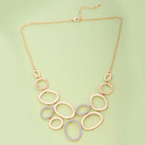 Crystal Circles Connect Collier Women Party Jewelry