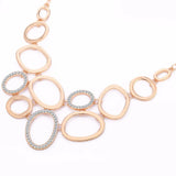 Crystal Circles Connect Collier Women Party Jewelry
