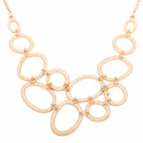 Crystal Circles Connect Collier Women Party Jewelry