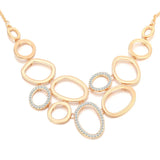 Crystal Circles Connect Collier Women Party Jewelry