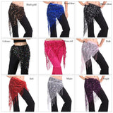 Women Tassels Hip Scarf Belly Dance Belt Waist Chain Dancer Skirt