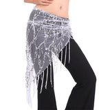 Women Tassels Hip Scarf Belly Dance Belt Waist Chain Dancer Skirt