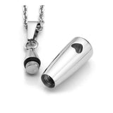 Women Tear Drop Eternity Ashes Urn Pendant Necklace