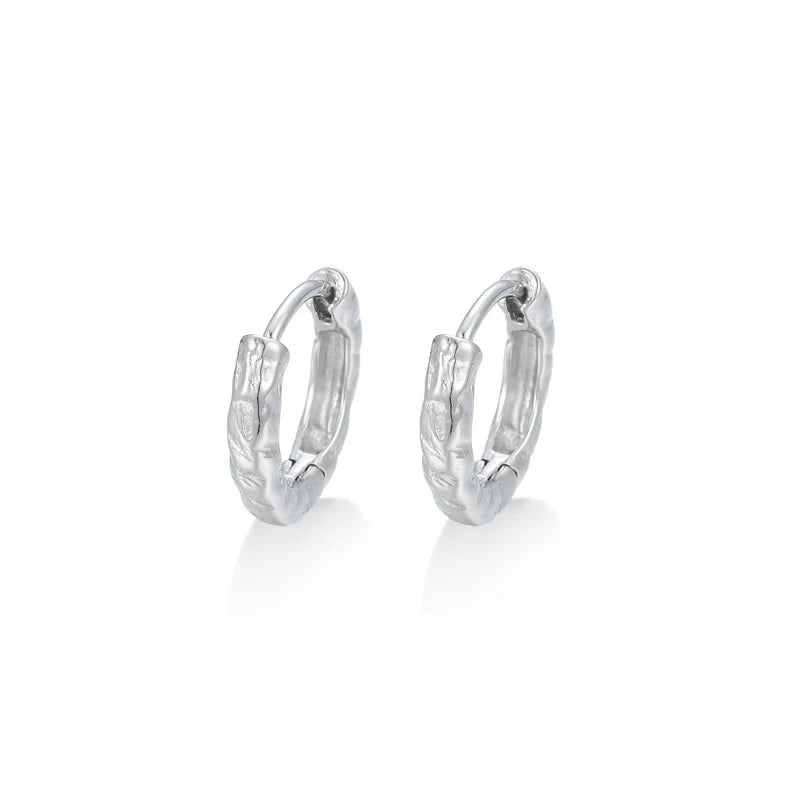 925 Sterling Silver Cartilage Endless Hoop Earrings Tragus Ear Hugging Sleeper