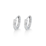 925 Sterling Silver Cartilage Endless Hoop Earrings Tragus Ear Hugging Sleeper