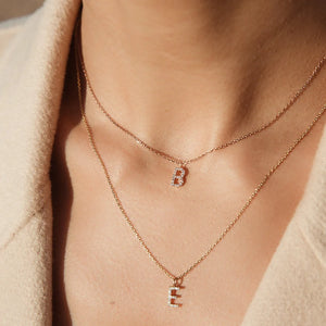 Women Initial Necklace, Small Letter Choker, Gold Collar Jewelry
