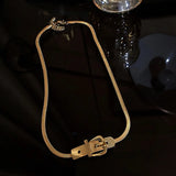 Women Titanium Steel Torques Necklaces Jewelry