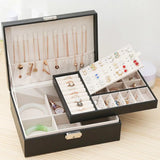 Women Travel Jewelry Organizer Necklace Earring Ring Storage Box